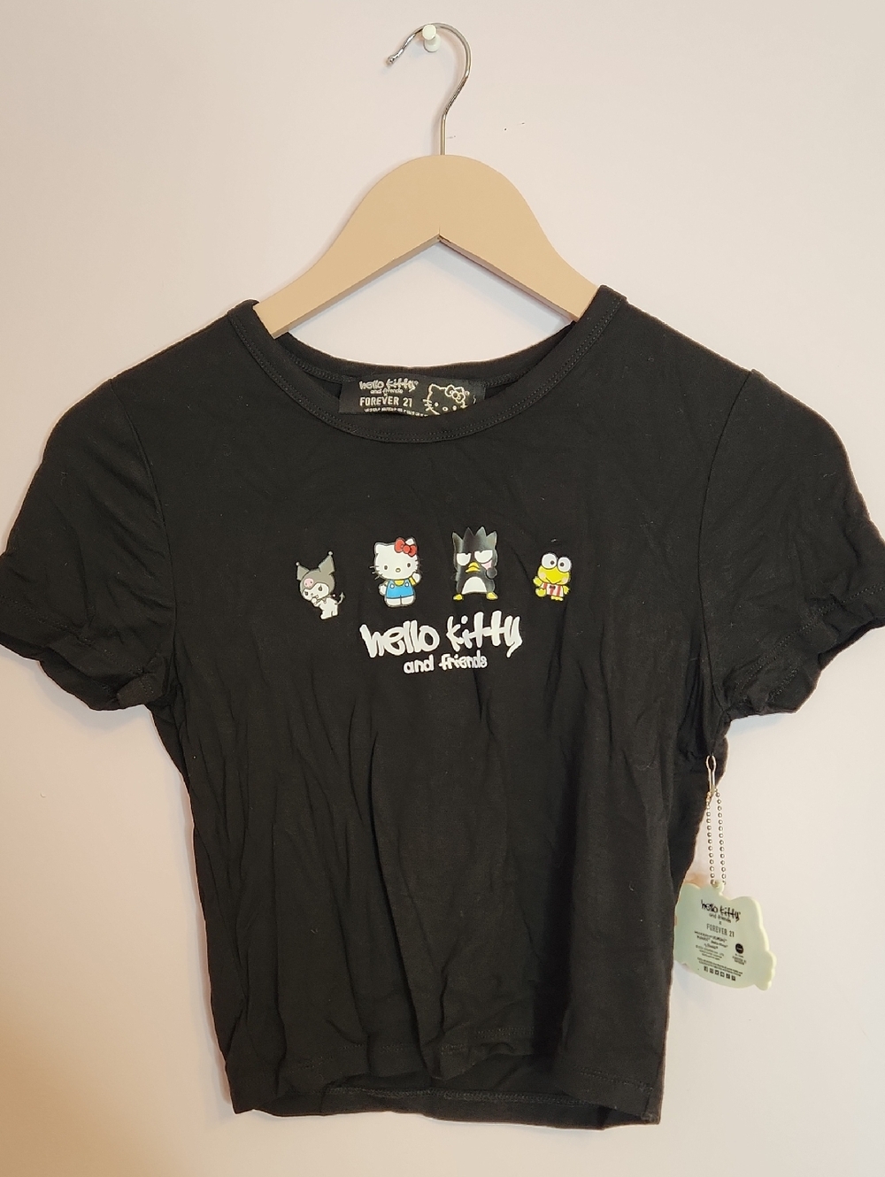 Hello Kitty & Friends Black Graphic Tee, size S